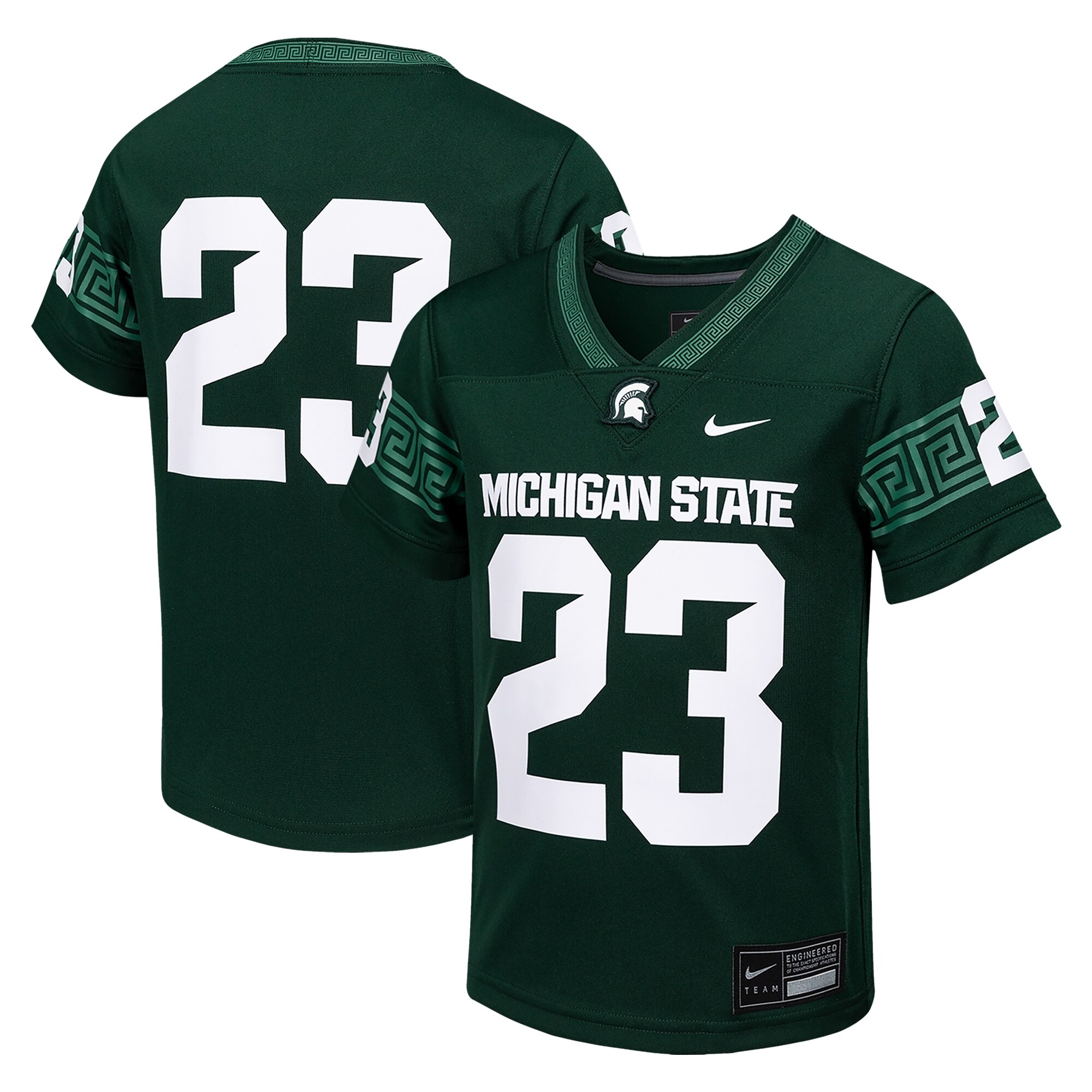#23 Michigan State Spartans Nike Youth Untouchable Replica Game Jersey - Green