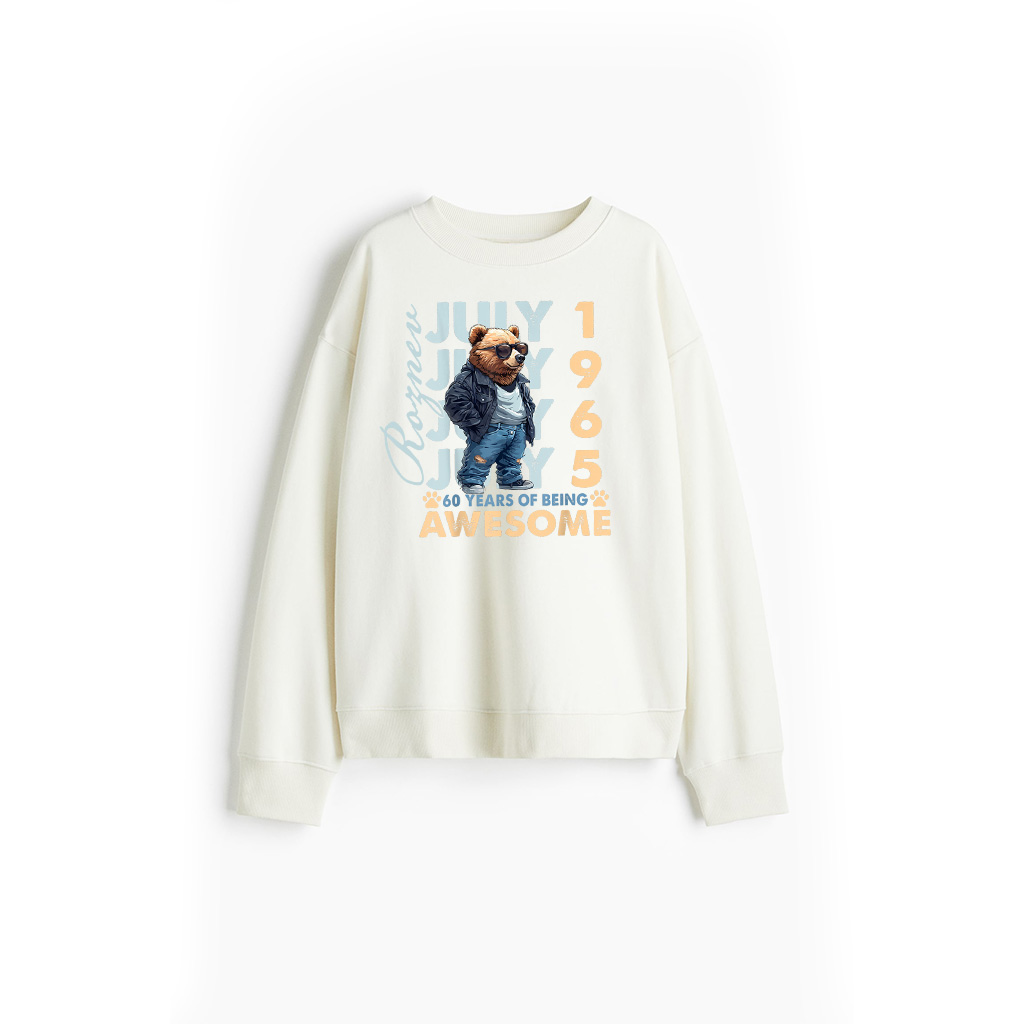 60Th Birthday Bear Legends July 1965 60 Years Old For Mens Sweatshirt,New Arrivals 60Th Birthday Bear Legends July 1965 60 Years Old For Mens Sweatshirt New Arrivals