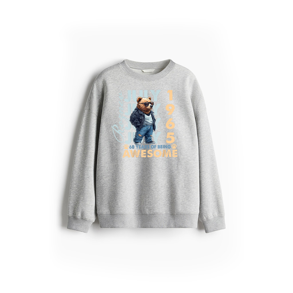 60Th Birthday Bear Legends July 1965 60 Years Old For Mens Sweatshirt,New Arrivals 60Th Birthday Bear Legends July 1965 60 Years Old For Mens Sweatshirt New Arrivals