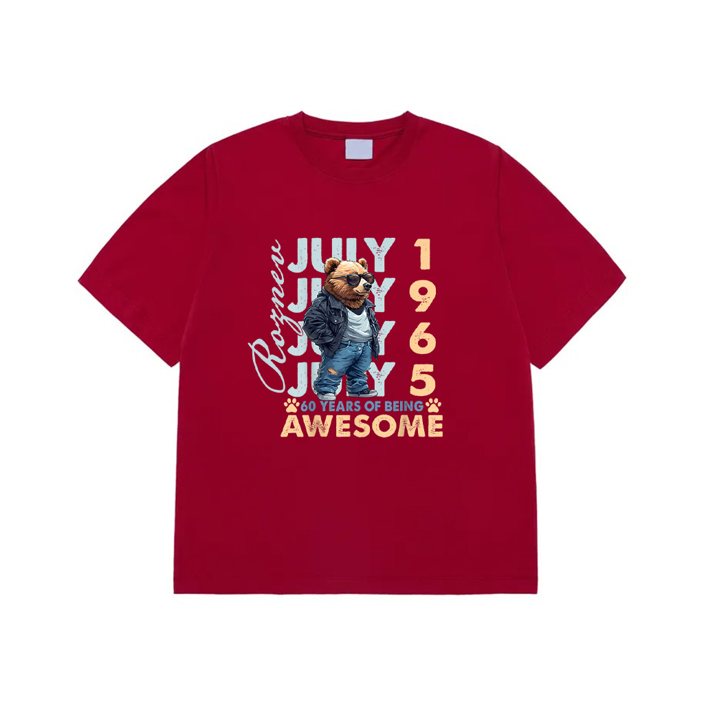 60Th Birthday Bear Legends July 1965 60 Years Old For Mens T-Shirt,New Arrivals 60Th Birthday Bear Legends July 1965 60 Years Old For Mens T-Shirt New Arrivals