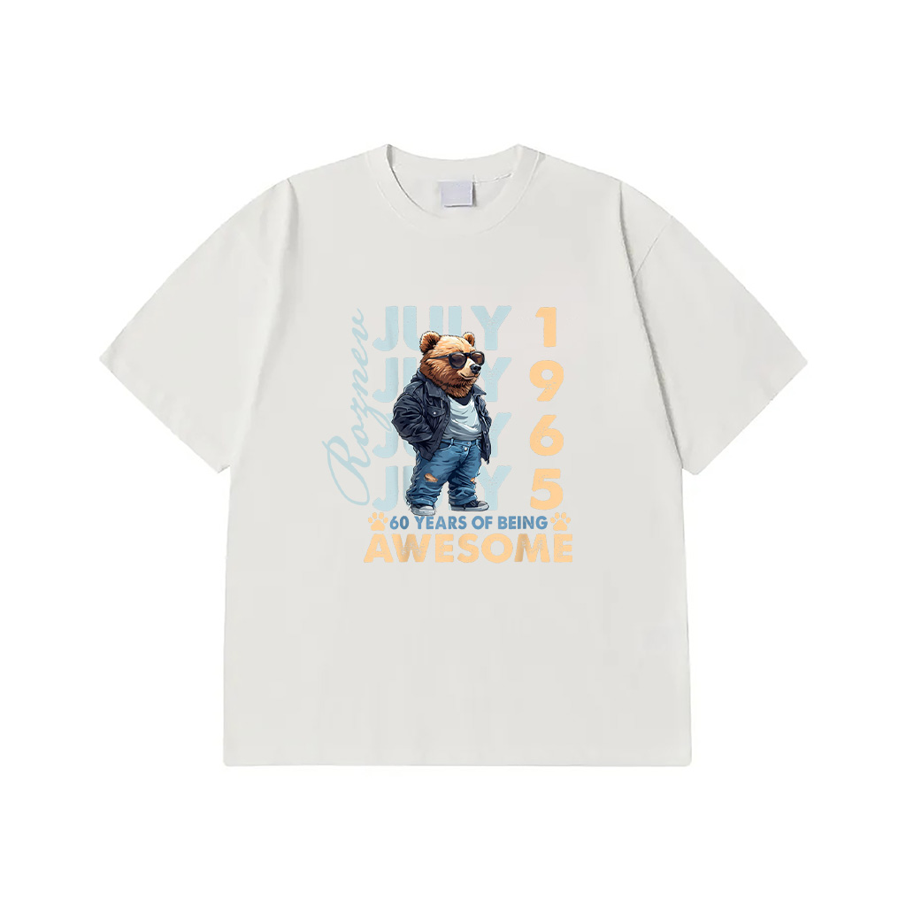 60Th Birthday Bear Legends July 1965 60 Years Old For Mens T-Shirt,New Arrivals 60Th Birthday Bear Legends July 1965 60 Years Old For Mens T-Shirt New Arrivals