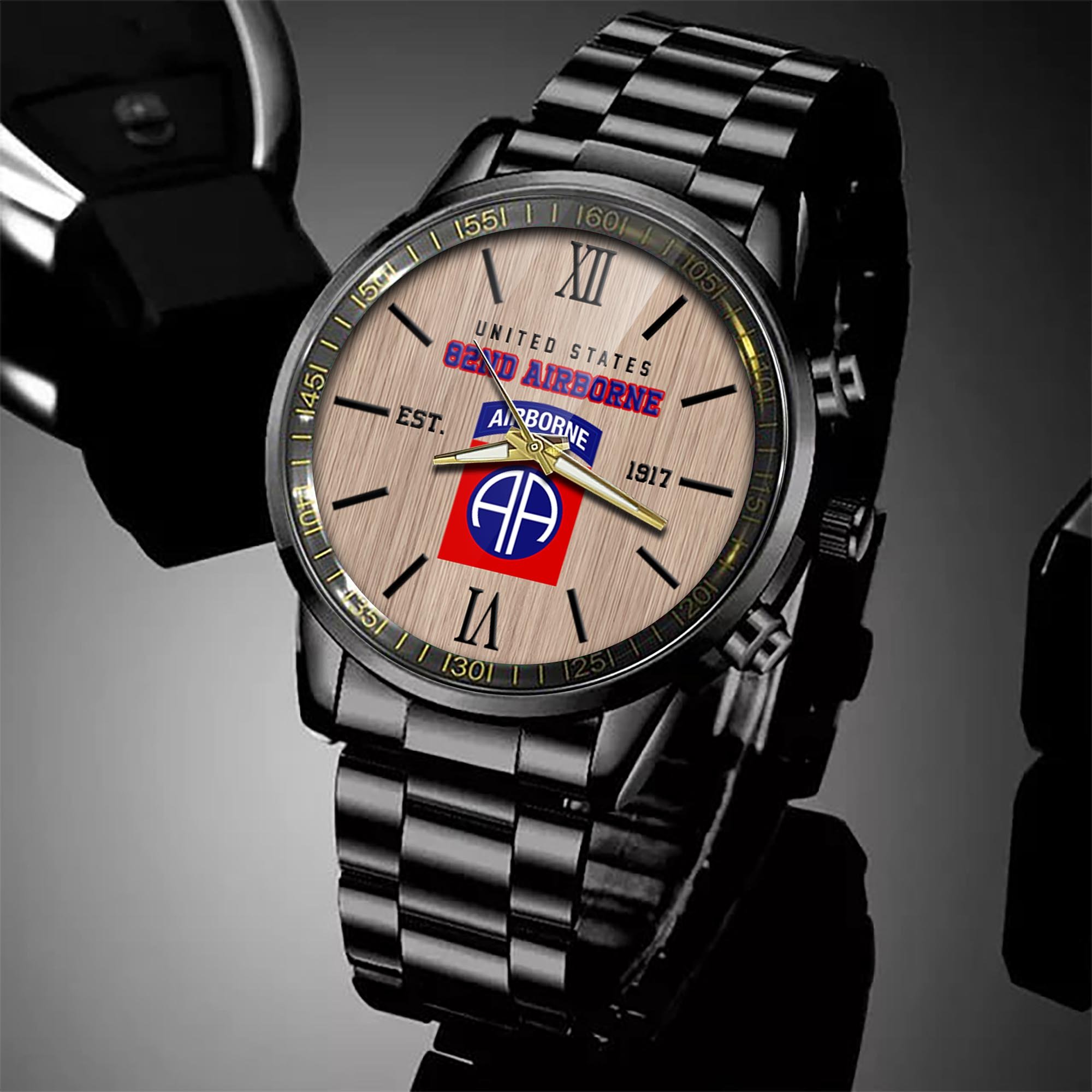 82Nd Airborne Watch, Military Veteran Watch, Dad Gifts, Military Gifts For Him