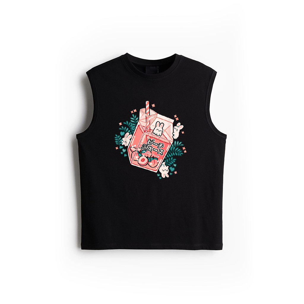 90S Japanese Kawaii Peach Milk Juice Aesthetic Tank Top