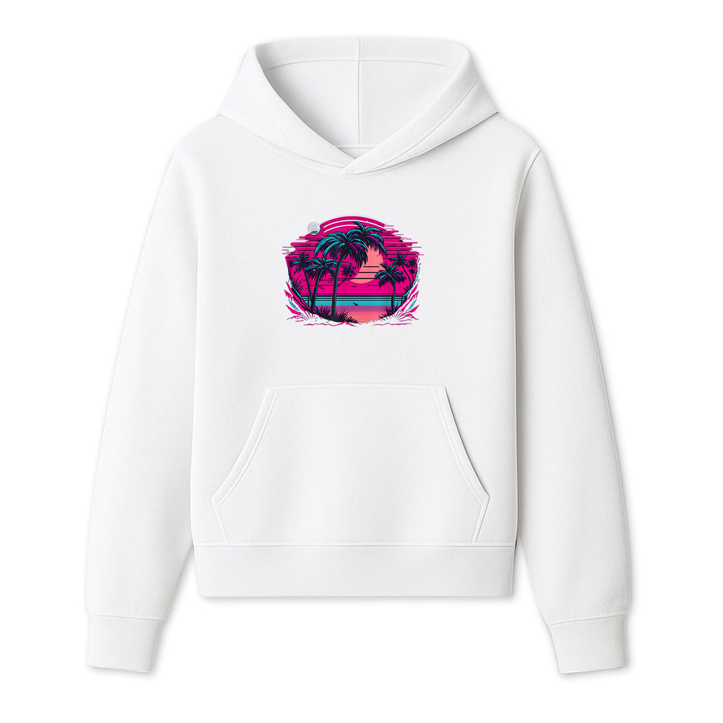 90S Vaporwave Aesthetic Palm Trees Retro Hoodie
