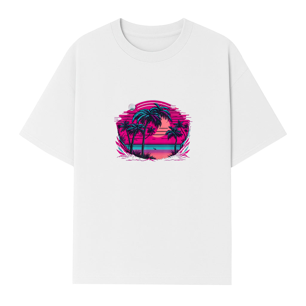 90S Vaporwave Aesthetic Palm Trees Retro T-Shirt