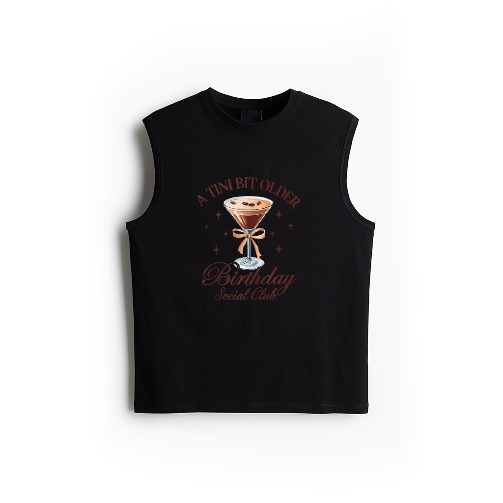 A Tini Bit Older Birthday Retro Cute Bow Matching Vintage Tank Top