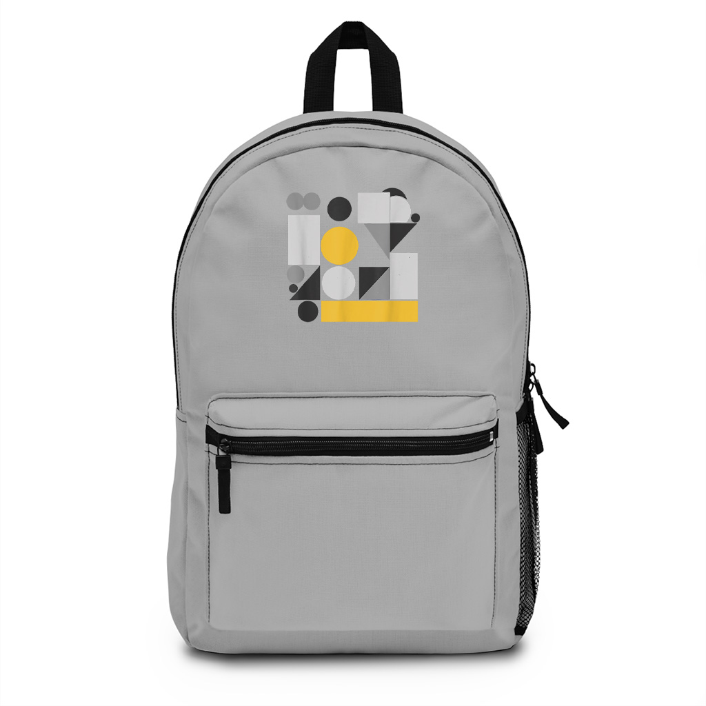 Abstract Art Geometric Pattern Backpack - Image 5