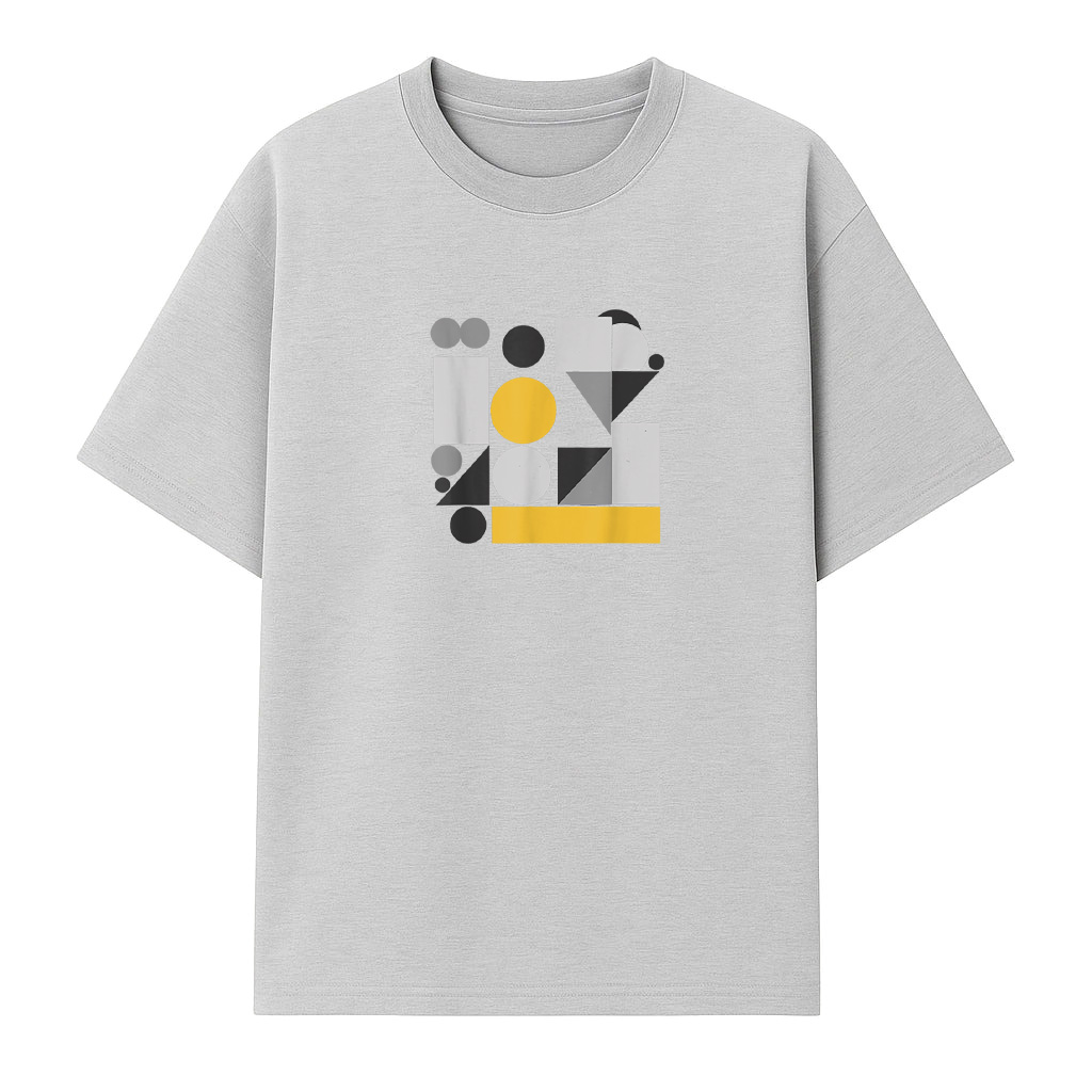 Abstract Art Geometric Pattern T-Shirt - Image 4