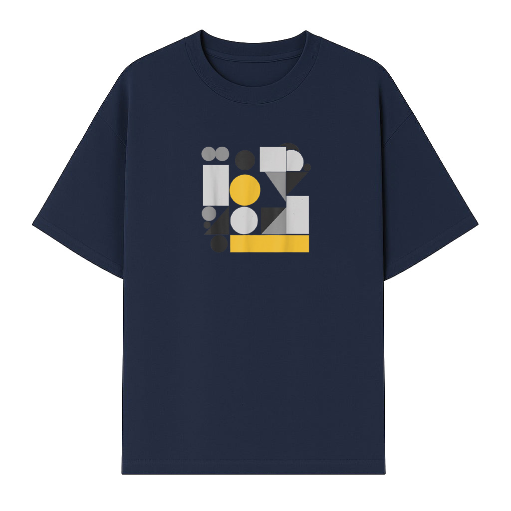 Abstract Art Geometric Pattern T-Shirt - Image 5