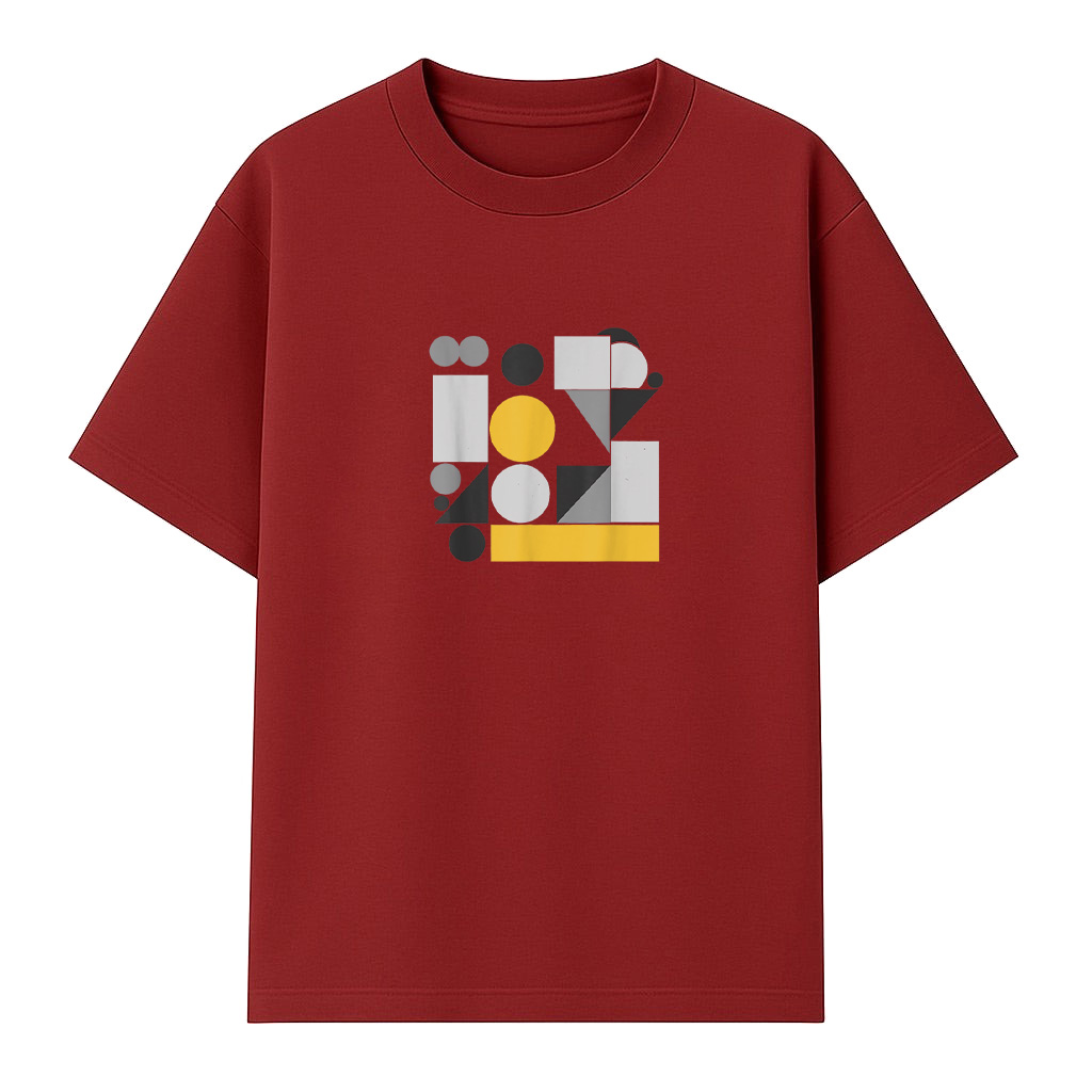 Abstract Art Geometric Pattern T-Shirt - Image 6