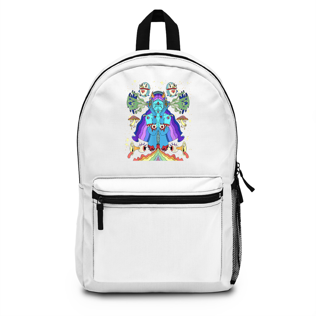 Abstract Art Sick Colorful Hippie Trippy Backpack