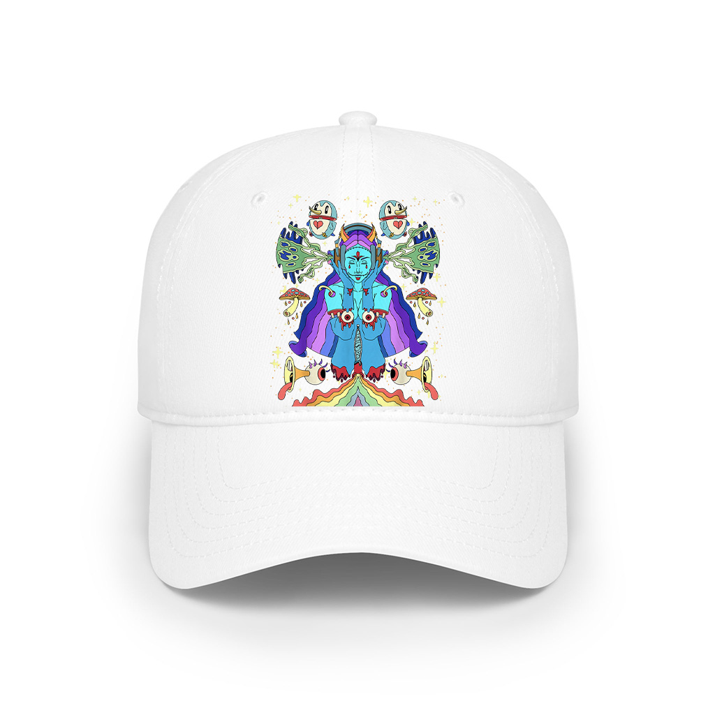 Abstract Art Sick Colorful Hippie Trippy Cap