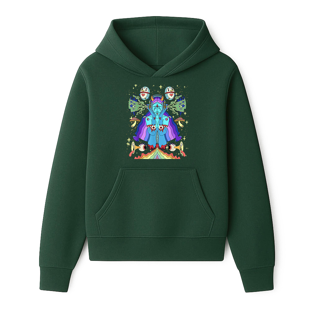 Abstract Art Sick Colorful Hippie Trippy Hoodie - Image 3