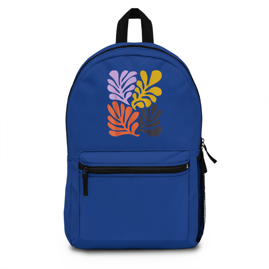Abstract Botanical Art With Modern And Boho Vibes Matisse Backpack - Image 3