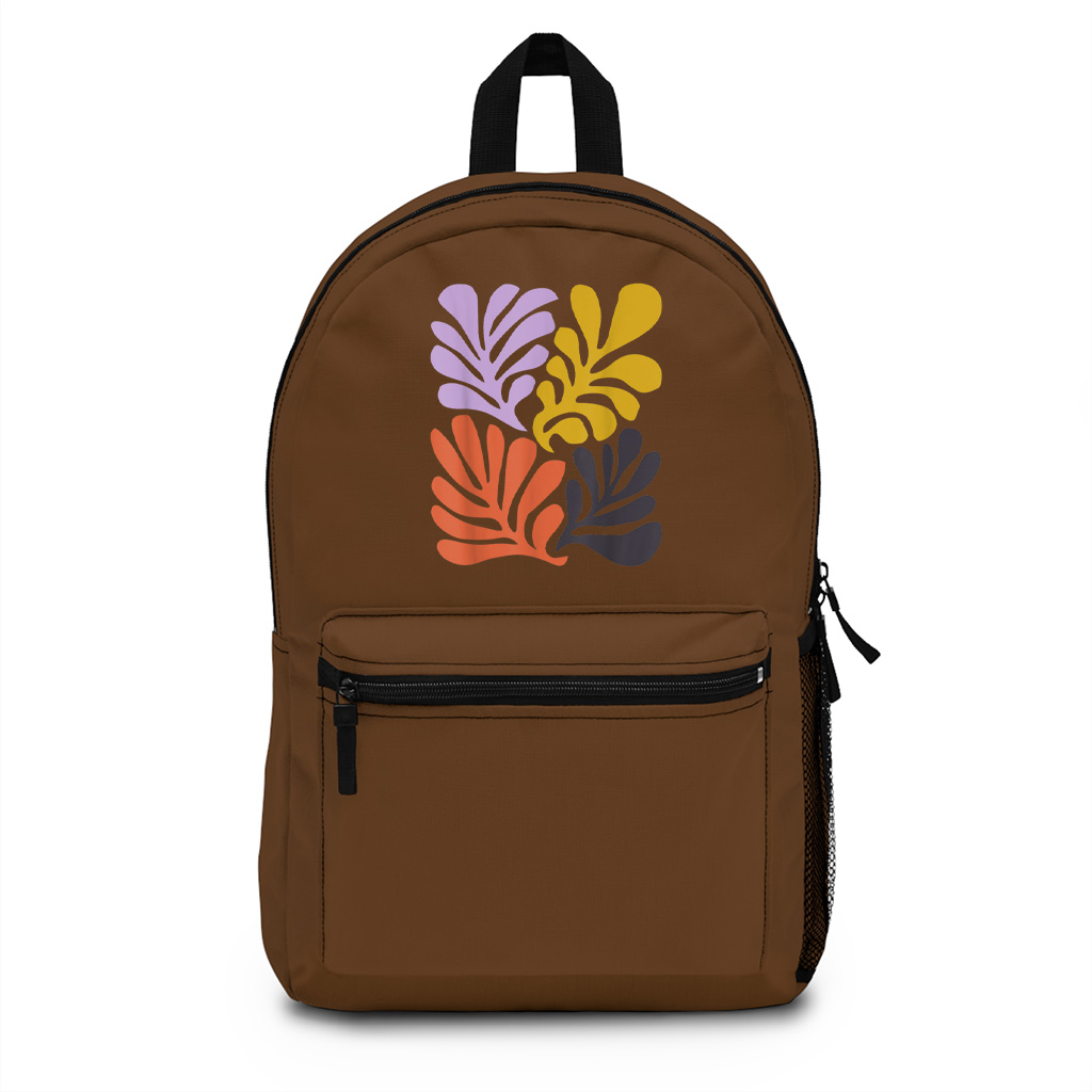 Abstract Botanical Art With Modern And Boho Vibes Matisse Backpack - Image 4