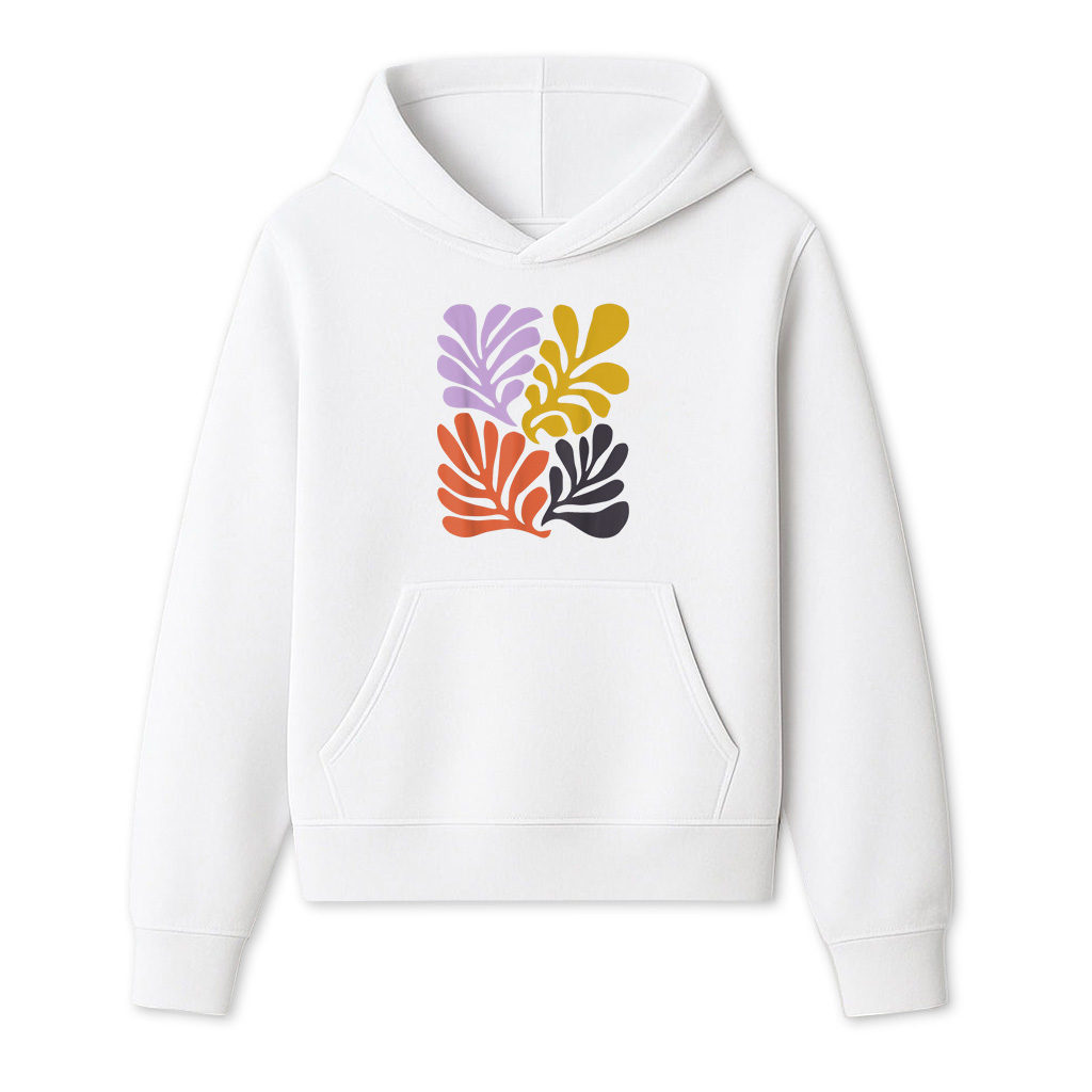 Abstract Botanical Art With Modern And Boho Vibes Matisse Hoodie