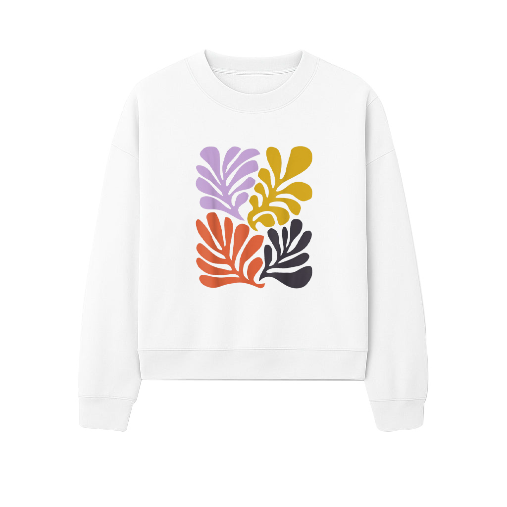 Abstract Botanical Art With Modern And Boho Vibes Matisse Sweatshirts