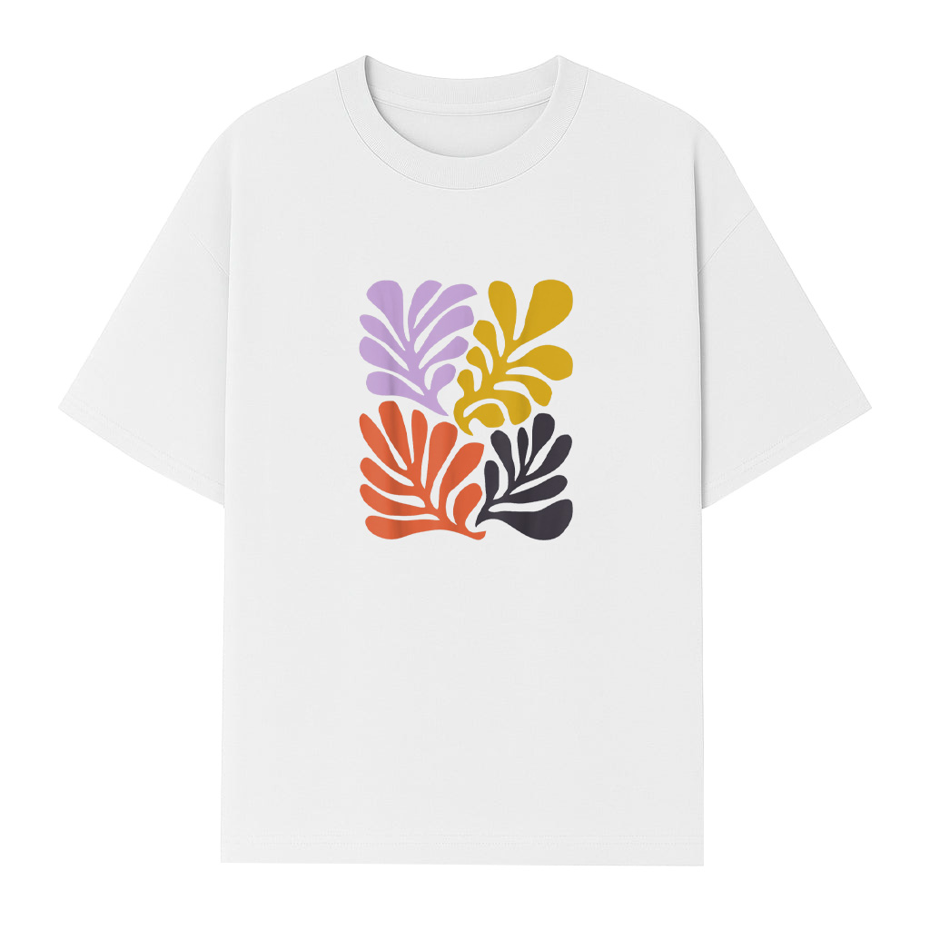 Abstract Botanical Art With Modern And Boho Vibes Matisse T-Shirt