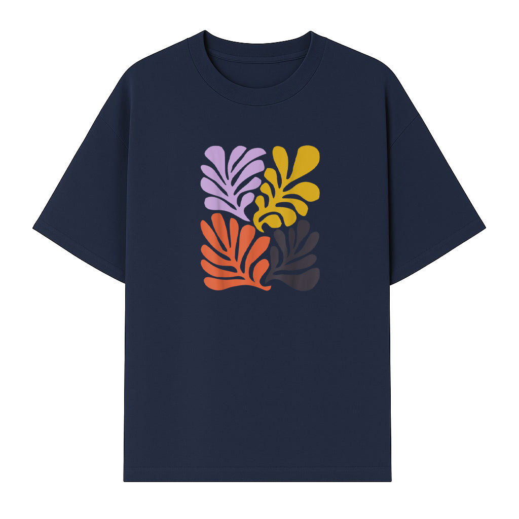 Abstract Botanical Art With Modern And Boho Vibes Matisse T-Shirt - Image 5