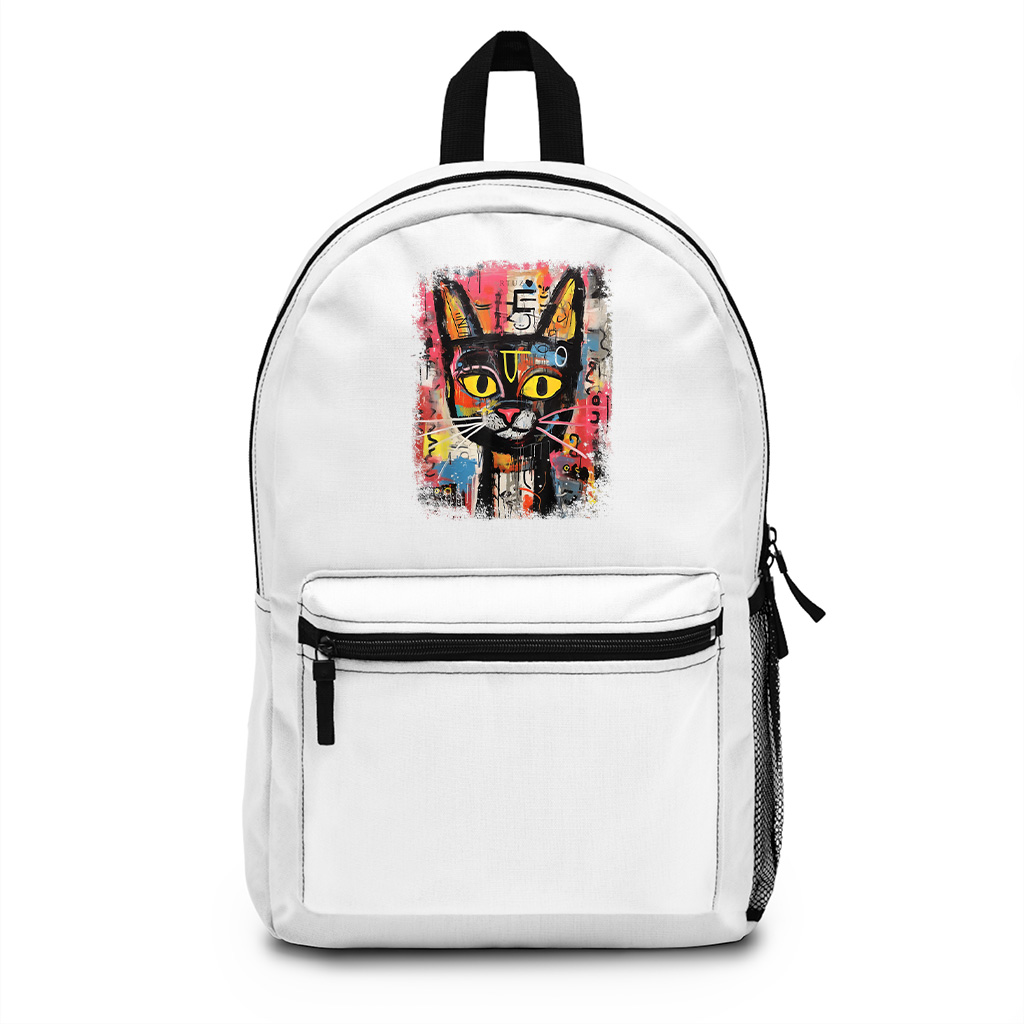 Abstract Cat Pop Art Graffiti Cat Backpack