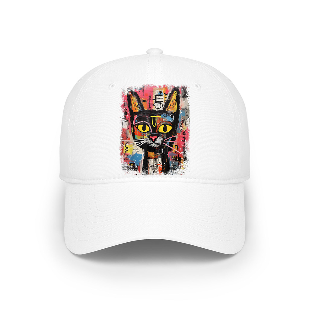 Abstract Cat Pop Art Graffiti Cat Cap