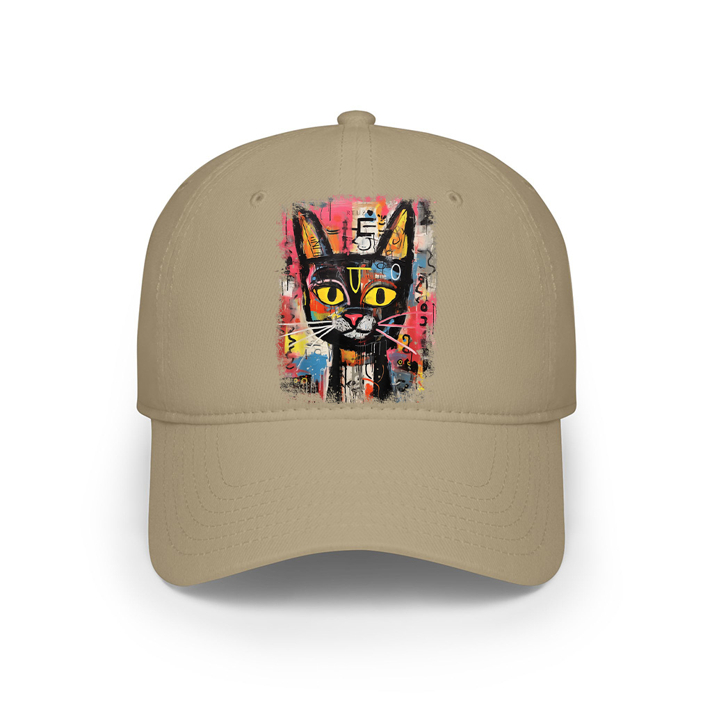 Abstract Cat Pop Art Graffiti Cat Cap - Image 5