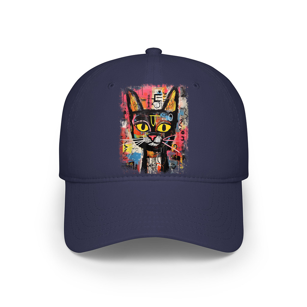 Abstract Cat Pop Art Graffiti Cat Cap - Image 6