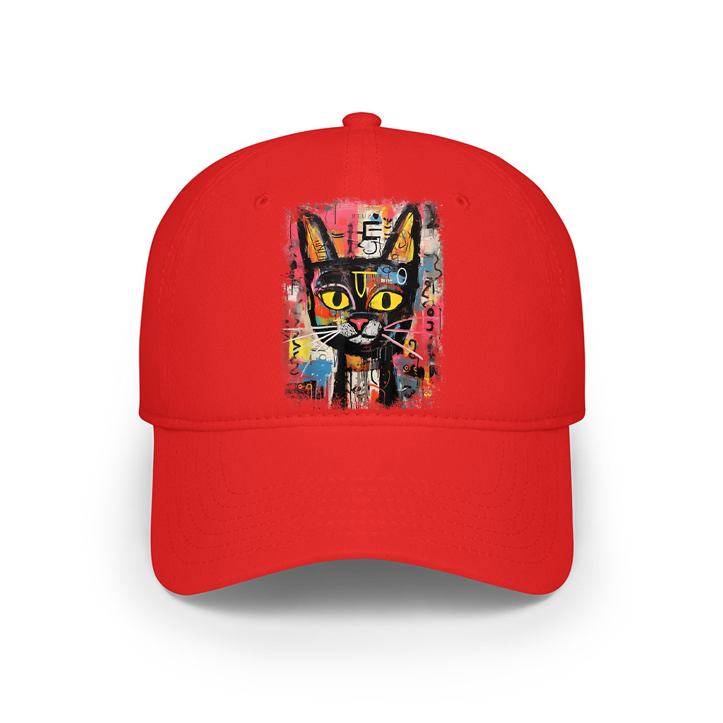 Abstract Cat Pop Art Graffiti Cat Cap - Image 7