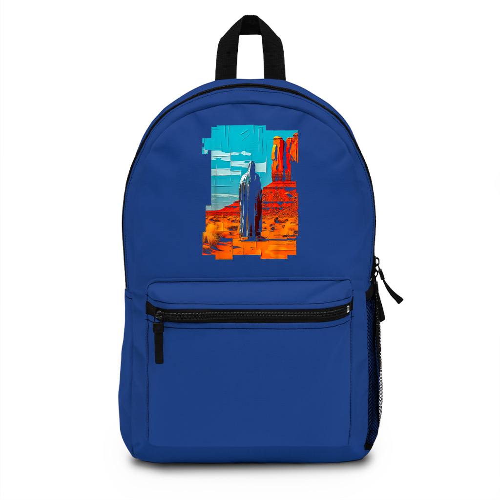 Abstract Colorful Nature Graphic Backpack - Image 3