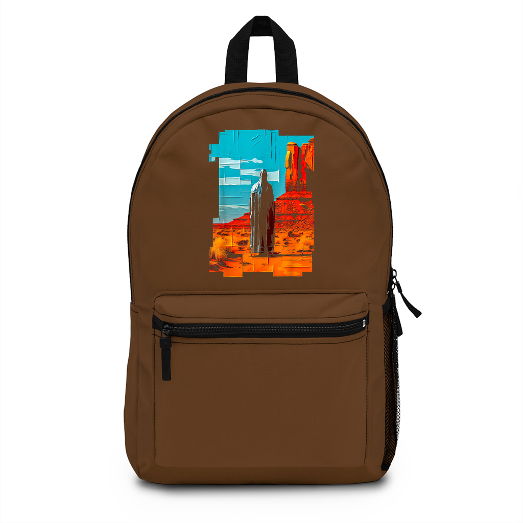 Abstract Colorful Nature Graphic Backpack - Image 4