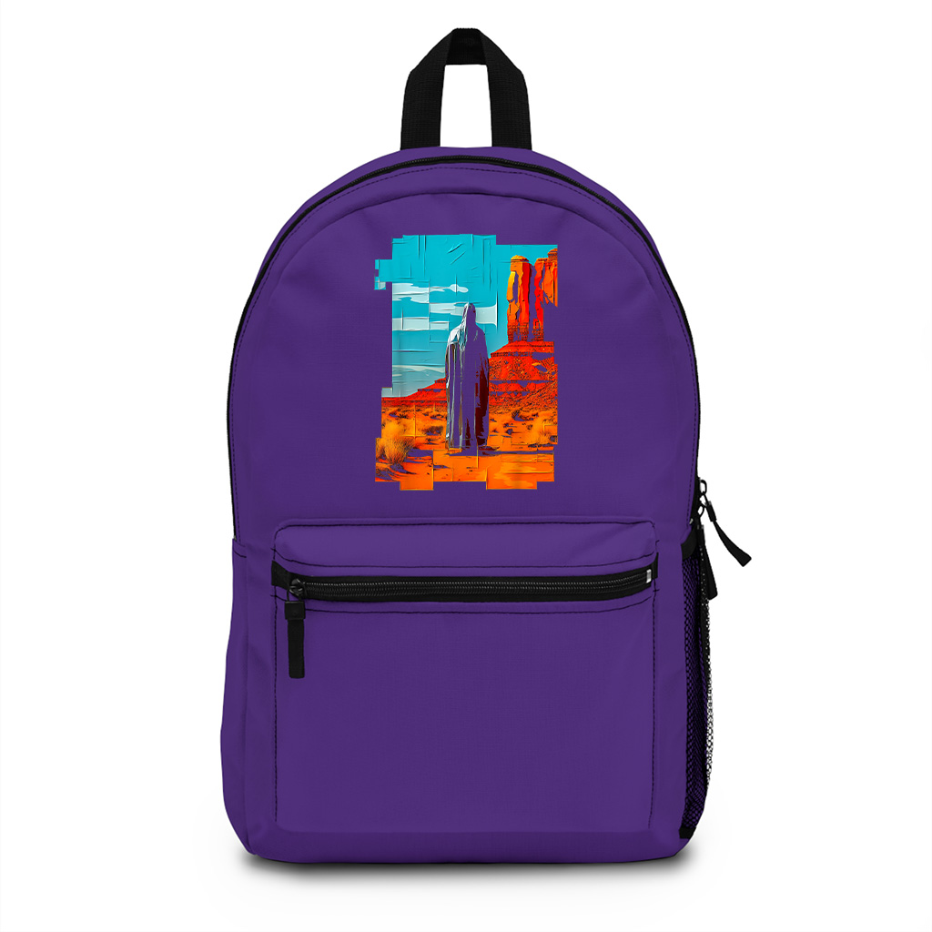 Abstract Colorful Nature Graphic Backpack - Image 6