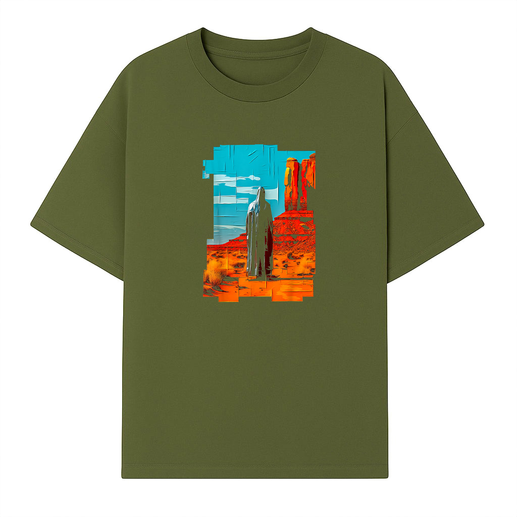 Abstract Colorful Nature Graphic T-Shirt - Image 3