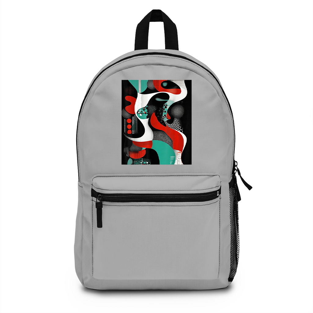 Abstract Geometric Modern Art Backpack - Image 5