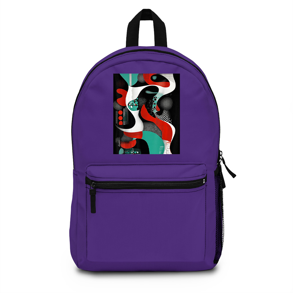 Abstract Geometric Modern Art Backpack - Image 6