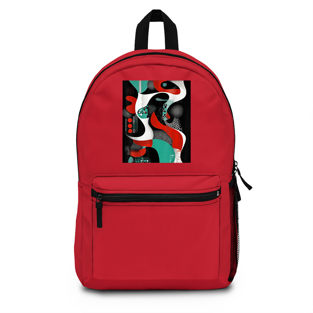 Abstract Geometric Modern Art Backpack - Image 7