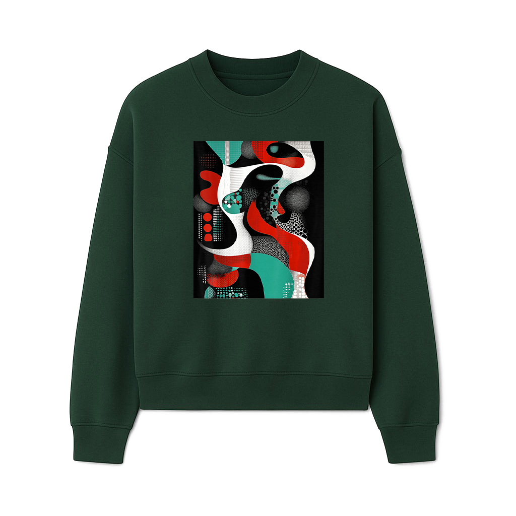 Abstract Geometric Modern Art Sweatshirts - Image 3
