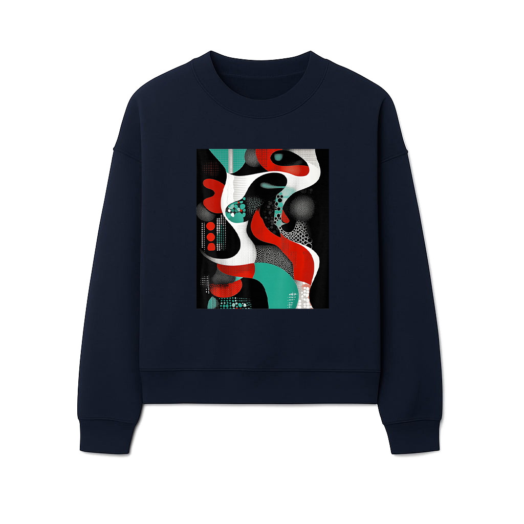 Abstract Geometric Modern Art Sweatshirts - Image 5