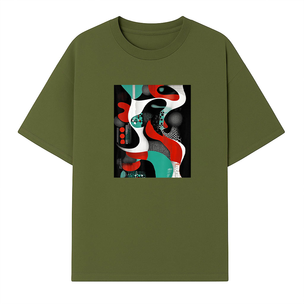 Abstract Geometric Modern Art T-Shirt - Image 3