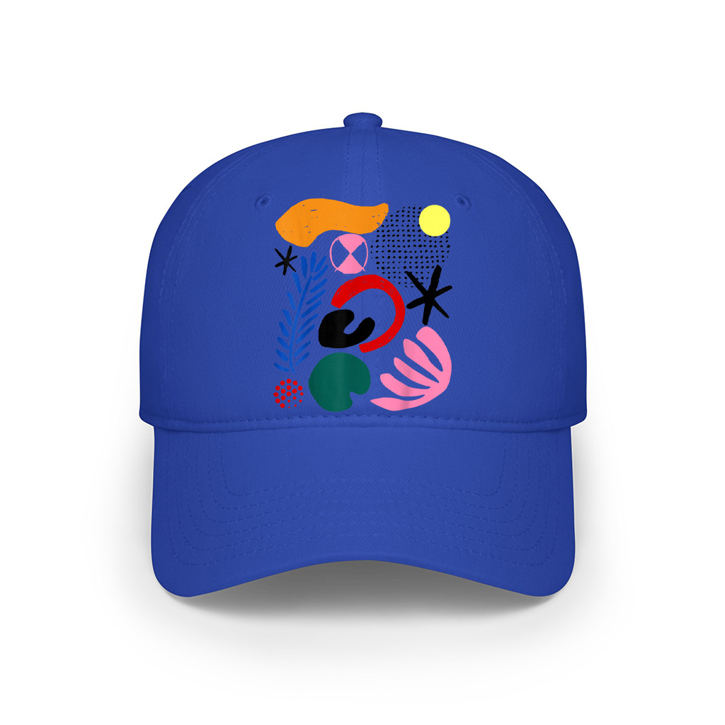 Abstract Gestural Organic Fluid Shapes ART GIFT Modernist Cap - Image 3