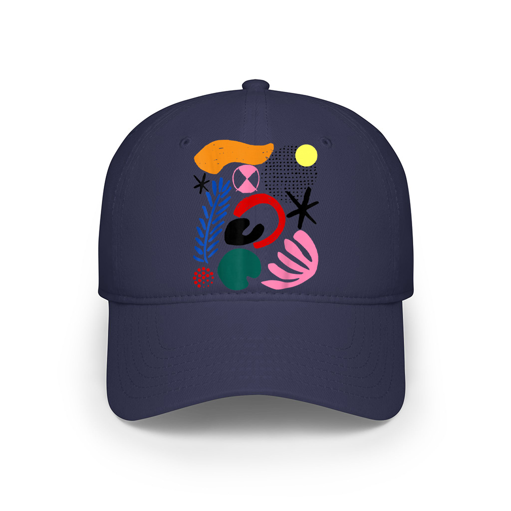 Abstract Gestural Organic Fluid Shapes ART GIFT Modernist Cap - Image 6