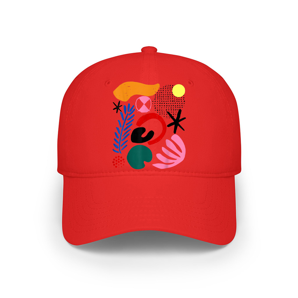 Abstract Gestural Organic Fluid Shapes ART GIFT Modernist Cap - Image 7