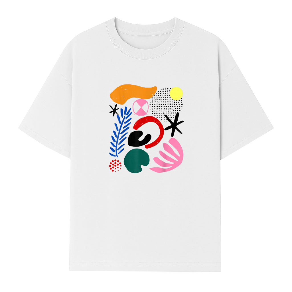 Abstract Gestural Organic Fluid Shapes ART GIFT Modernist T-Shirt