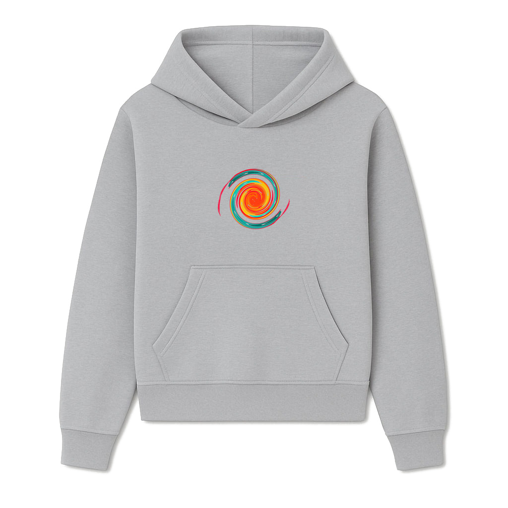 Abstract Print Geometric Pattern Casual Hoodie - Image 4