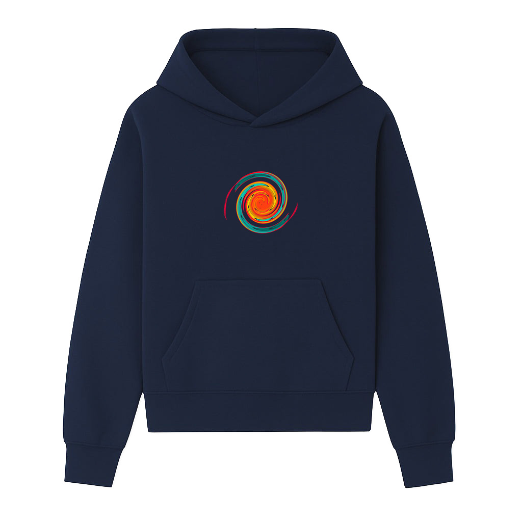 Abstract Print Geometric Pattern Casual Hoodie - Image 5