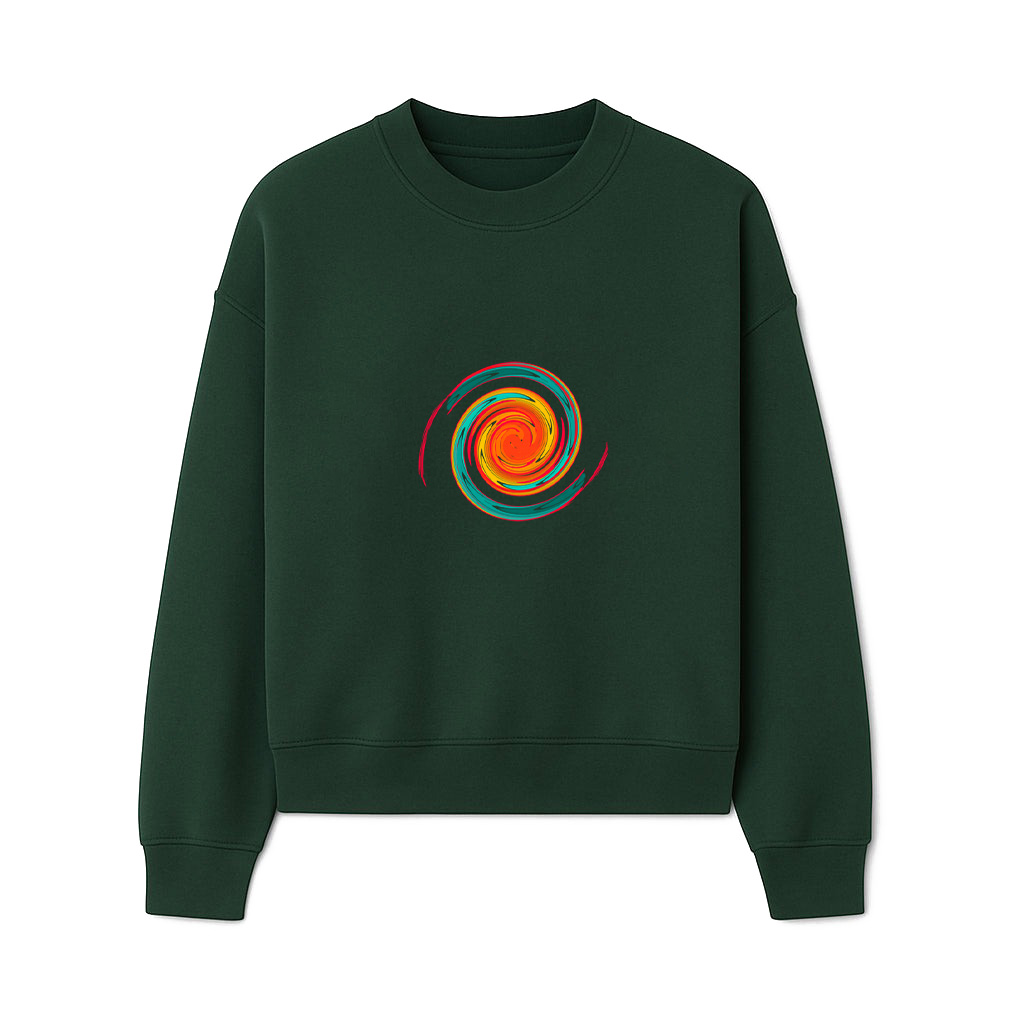 Abstract Print Geometric Pattern Casual Sweatshirts - Image 3