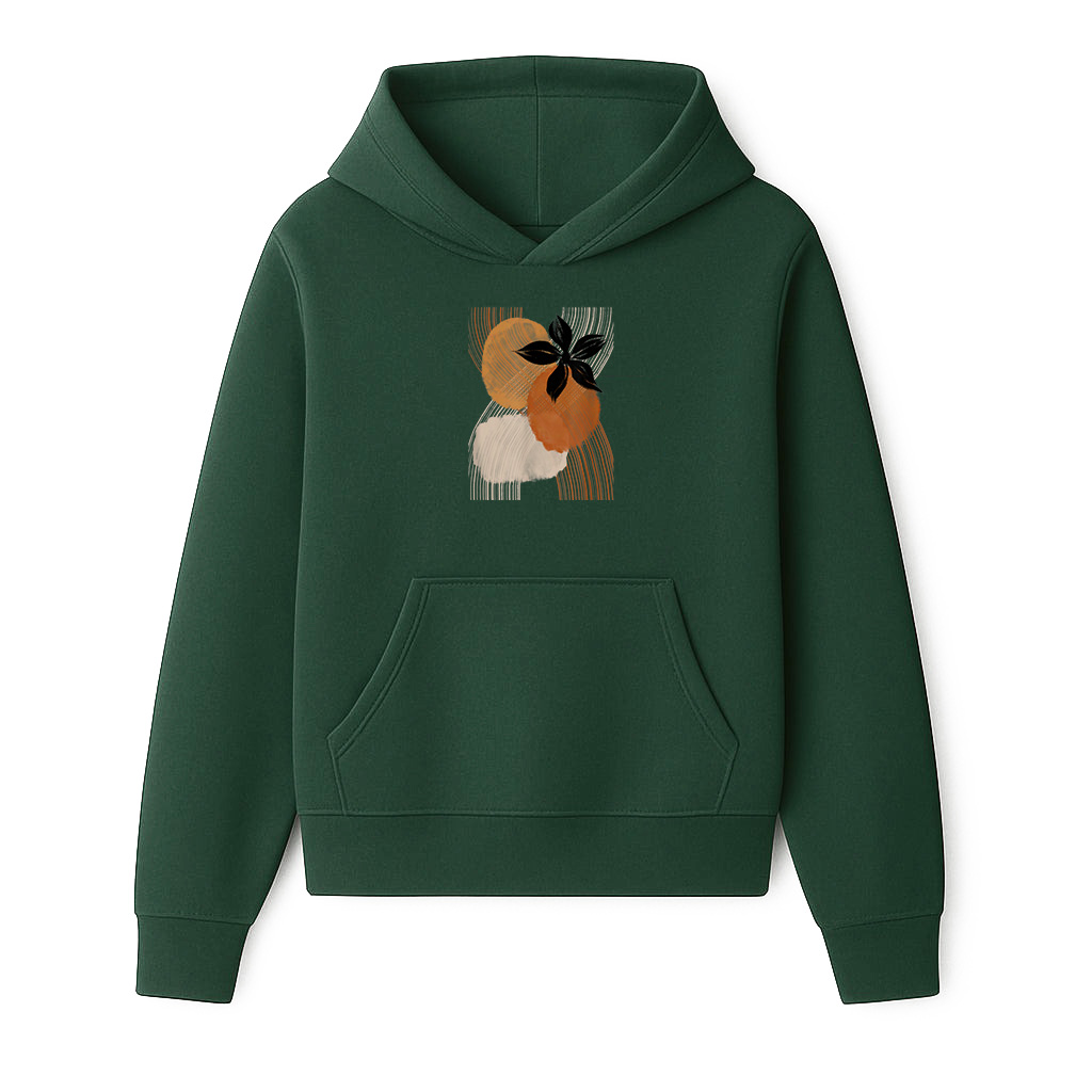 Abstract Shapes Mid Century Art Minimalist Boho Touch Hoodie - Image 3