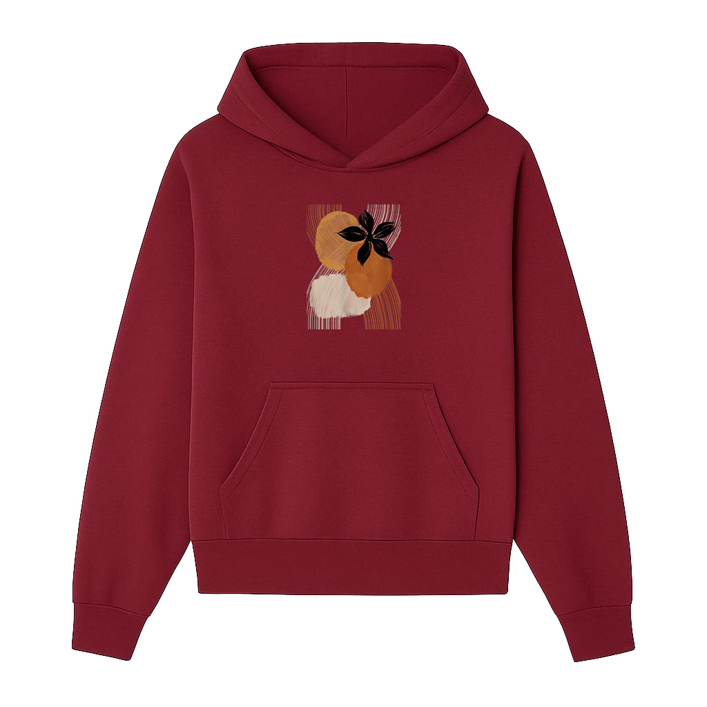 Abstract Shapes Mid Century Art Minimalist Boho Touch Hoodie - Image 6