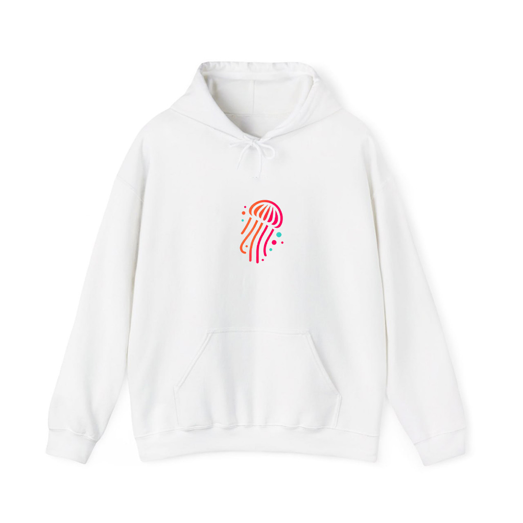 Abstract Vibrant Jellyfish Ocean Art Hoodie