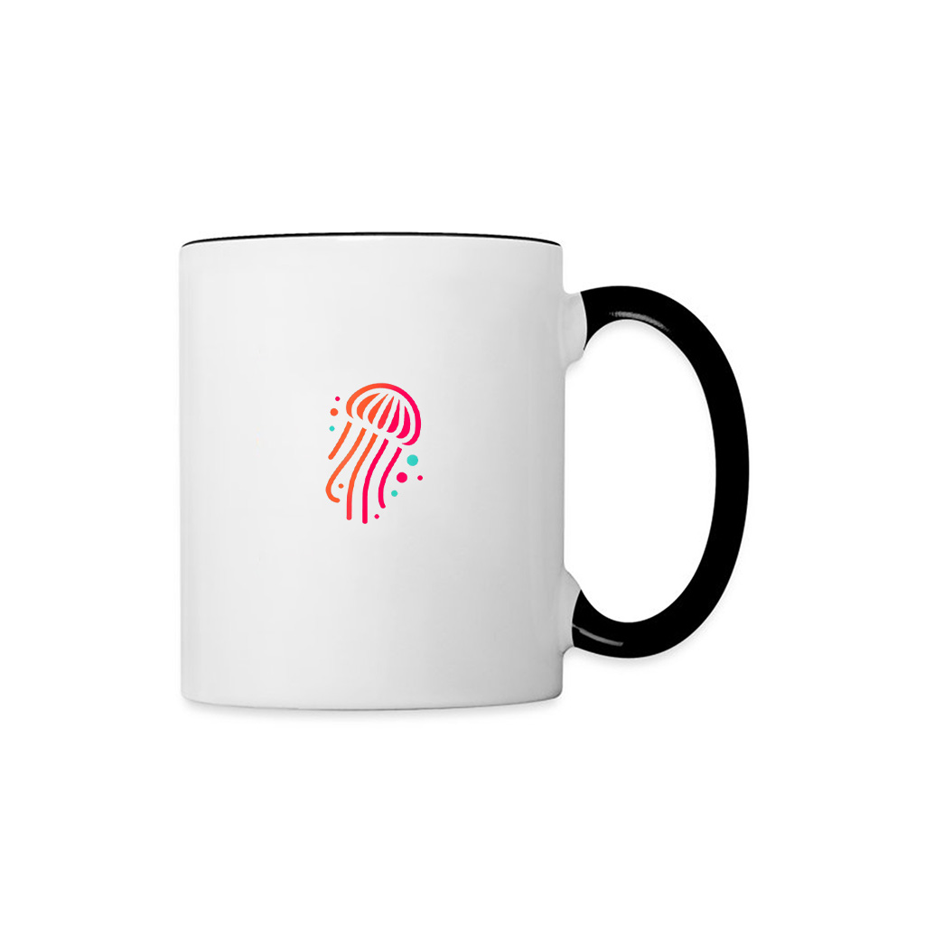 Abstract Vibrant Jellyfish Ocean Art Mug