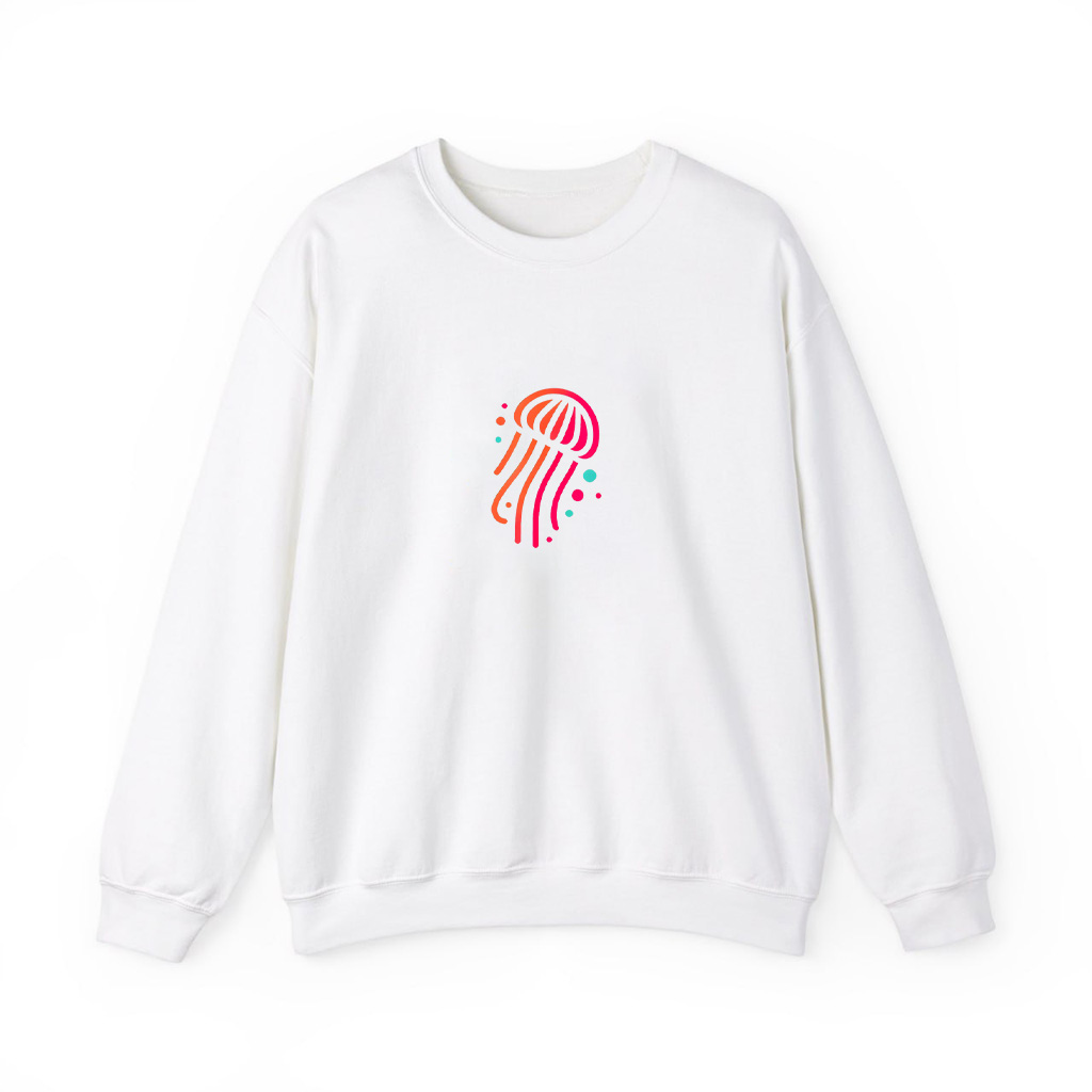 Abstract Vibrant Jellyfish Ocean Art Sweatshirts